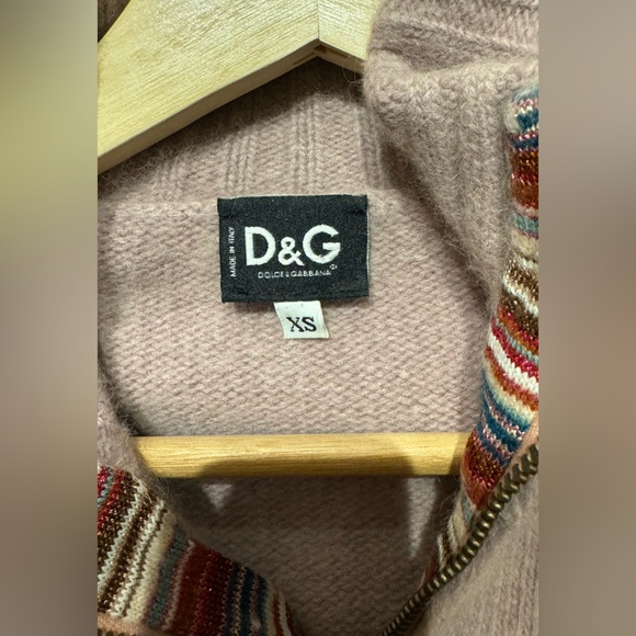 D&G Dolce & Gabbana Zip Sweater Sz XS - Picture 2 of 9